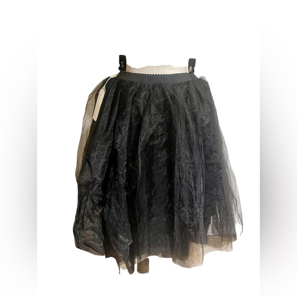WDPL Black Tulle Skirt XL – Gothic Witchy Whimsical Halloween Costume NWT - Picture 3 of 5